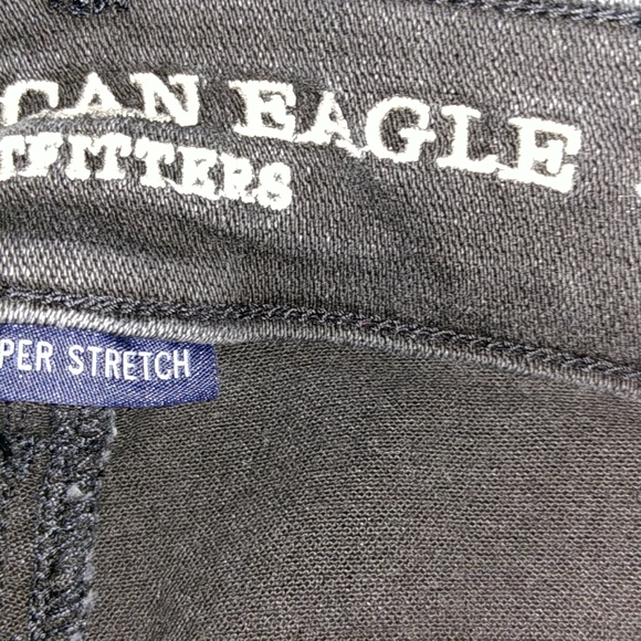 Black jeans American eagles  size 2 short - Picture 2 of 6